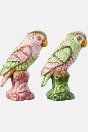 Les-Ottomans Parrot Small set of 2 decorative objects