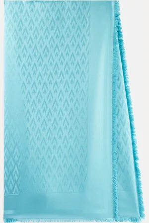 VALENTINO Toute la V silk and wool scarf