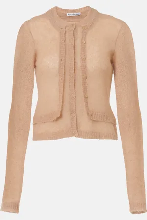 Acne Studios Layered mohair and wool-blend cardigan