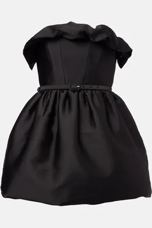 Roland Mouret Ruffled draped strapless minidress