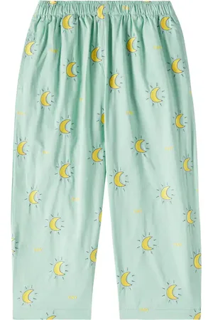 Tiny Cottons Midnight Sun cotton wide-leg pants