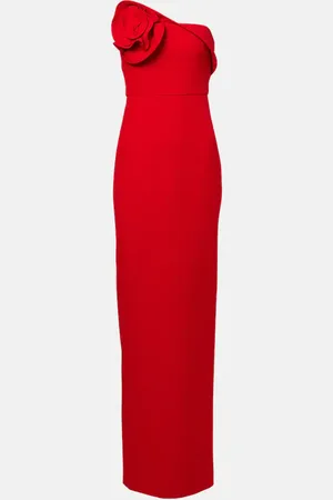 Roland Mouret Ruffled strapless crÃªpe gown