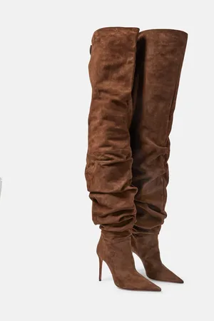 Amina Muaddi Jahleel 95 suede ankle boots