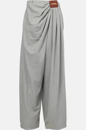 Loewe Draped wool wide-leg pants