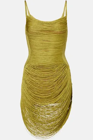 The Attico Fringed minidress