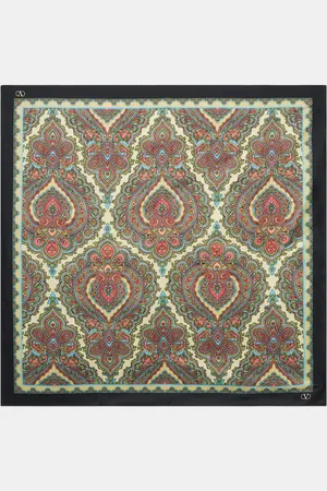 VALENTINO Paisley silk twill scarf