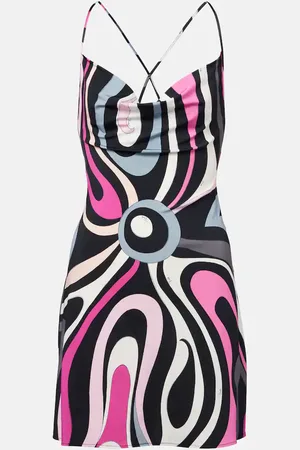 Puccini Marmo satin slip dress