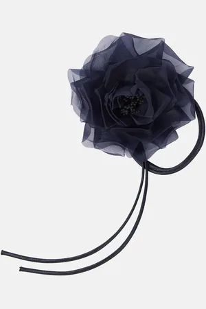 Max Mara Jessy floral-appliquÃ© silk brooch
