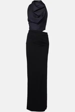 MAGDA BUTRYM Draped silk maxi dress