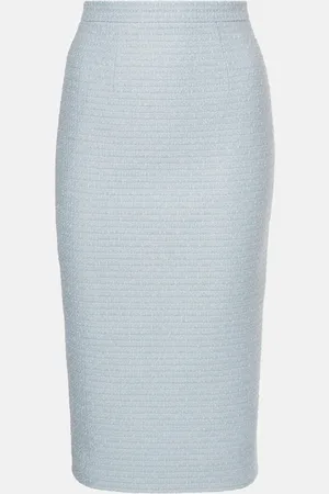 Roland Mouret BouclÃ© midi skirt