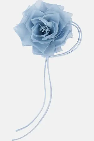 Max Mara Jessy floral-appliquÃ© silk brooch