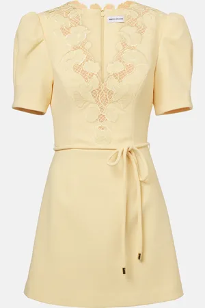 Rebecca Vallance Lulu lace-trimmed crÃªpe minidress