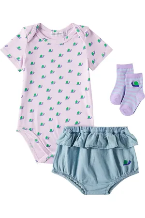 Bobo Choses Baby bodysuit, bloomers and socks set