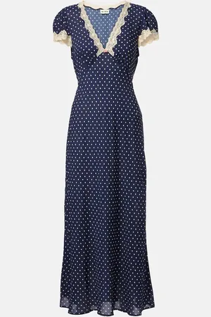 RIXO London Clarice polka-dot maxi dress