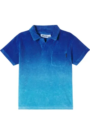 Molo OmbrÃ© cotton terry polo shirt