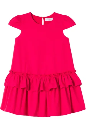 MONNALISA Ruffled cotton dress
