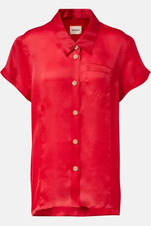 Khaite Keefe silk organza shirt