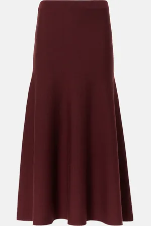GABRIELA HEARST Freddie wool, cashmere, and silk midi skirt