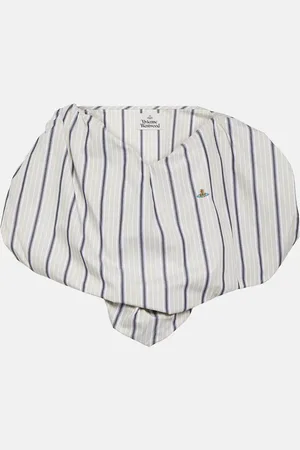 Vivienne Westwood Heart striped cotton crop top
