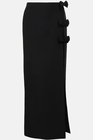 VALENTINO Wool and silk maxi skirt