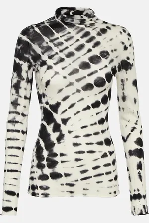 Joseph Tie-dye turtleneck wool top