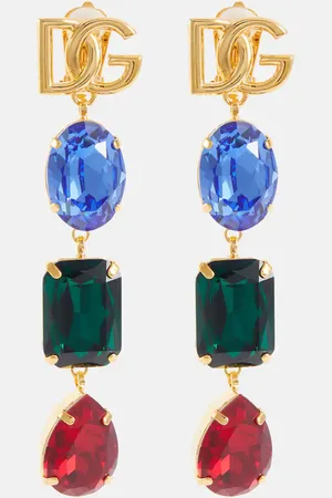 Dolce & Gabbana DG embellished drop earrings