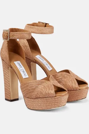 Jimmy Choo Delilah raffia platform sandals