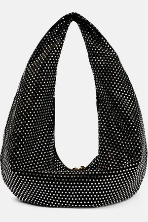 Khaite Olivia Large embellished suede shoulder bag