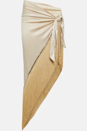 Paco rabanne Fringed midi skirt