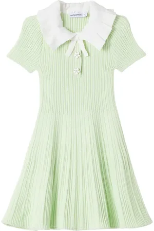 Self-Portrait Pleated ruffled dress