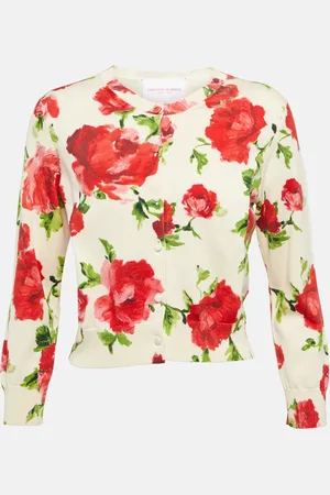 Carolina Herrera Floral silk and cotton cardigan