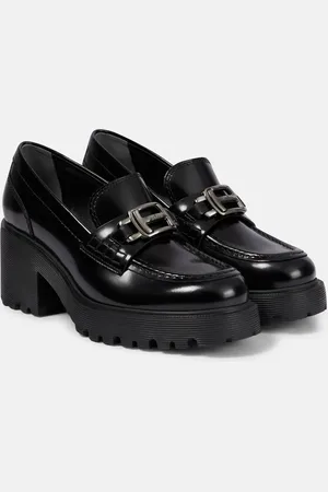 Hogan H649 leather loafer pumps