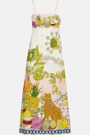 ALÉMAIS AlÃ©mais Hazel printed linen-blend maxi dress