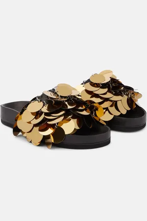 Paco rabanne Embellished leather sandals