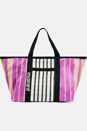 Isabel Marant Warden striped canvas tote bag