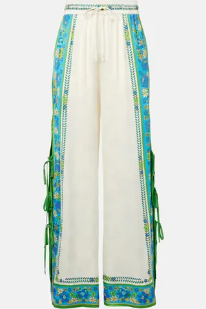 ALÉMAIS AlÃ©mais Vivianna printed high-rise wide-leg pants