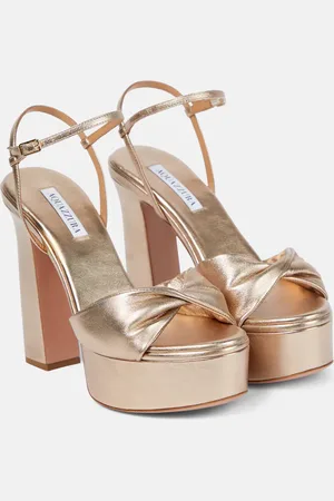 Aquazzura Twist 120 leather platform sandals