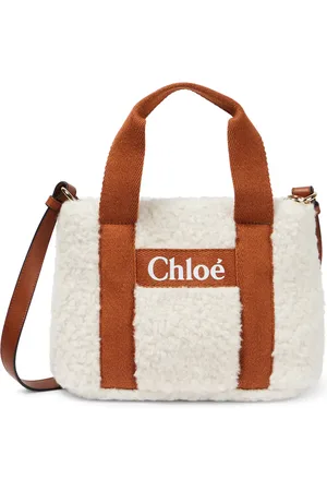 Chloé ChloÃ© Kids Logo teddy tote bag