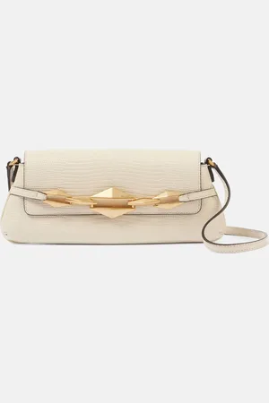 Jimmy Choo Diamond lizard-effect leather shoulder bag