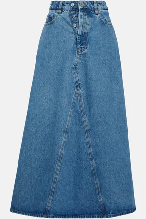 Ganni Denim maxi skirt