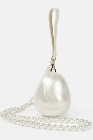 Simone Rocha Egg embellished clutch