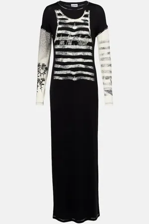 Jean Paul Gaultier Printed jersey maxi dress