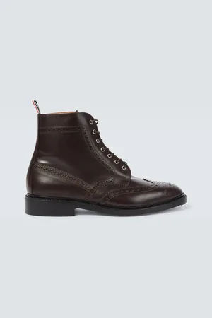 Thom Browne Leather lace-up brogue boots