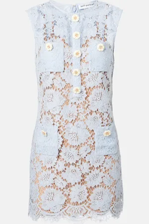 Self-Portrait Floral lace minidres