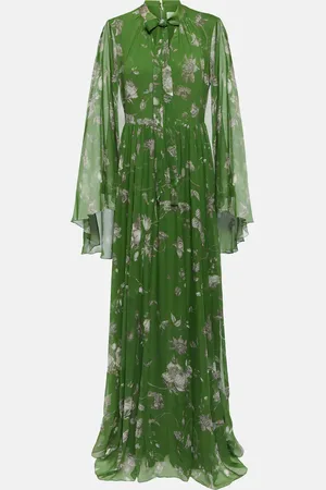 Erdem Floral silk maxi gown