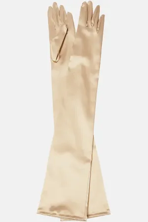 Dolce & Gabbana X Kim long satin gloves
