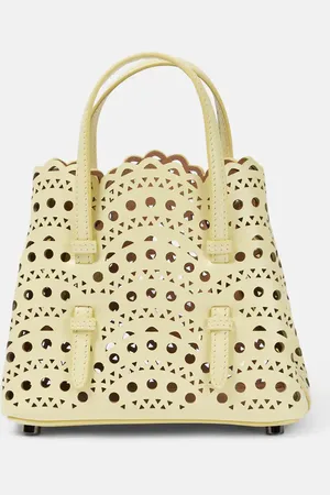 Alaïa AlaÃ¯a Mina 16 Vienne Wave leather tote bag