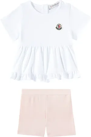 Moncler Baby cotton-blend T-shirt and shorts set