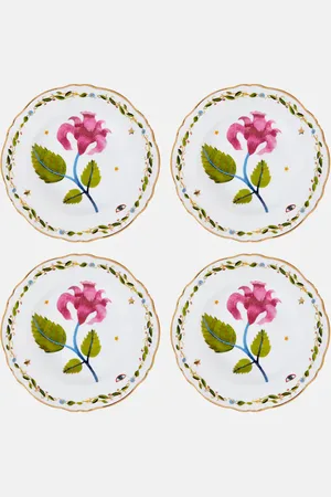 BITOSSI Fabula Profumo set of 4 porcelain soup plates