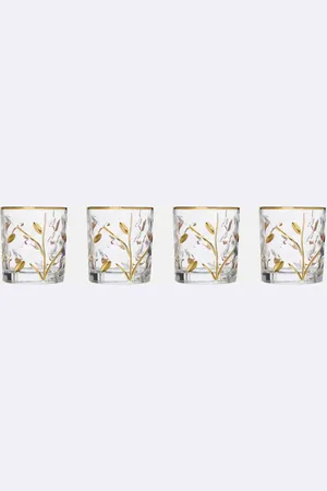 Les-Ottomans Set of 4 crystal tumblers